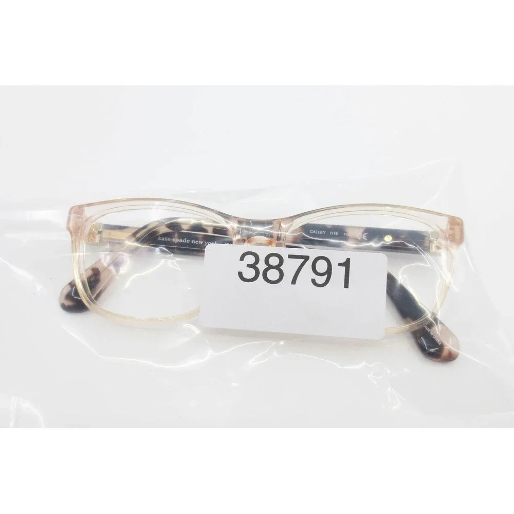 Kate Spade Calley HT8 Peach Clear Tortoise Cat Eye Eyeglass Frames 52-15-140